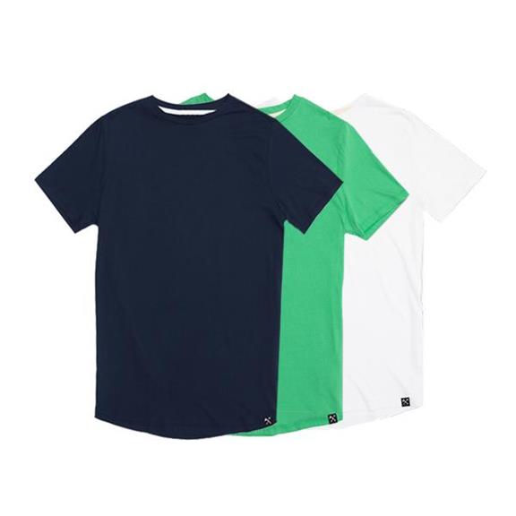 3 X T-Shirts | Navy + Green + White 1