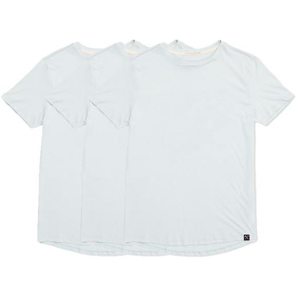 3 X Navy, Grijs, Wit Of Lichtblauw Biologisch Katoenen T-Shirt, Grijs, Wit Of Lichtblauw 4