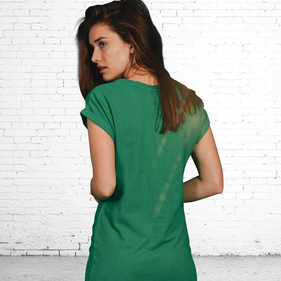 Dress - Recycled Jersey Fabric - Greenº 2