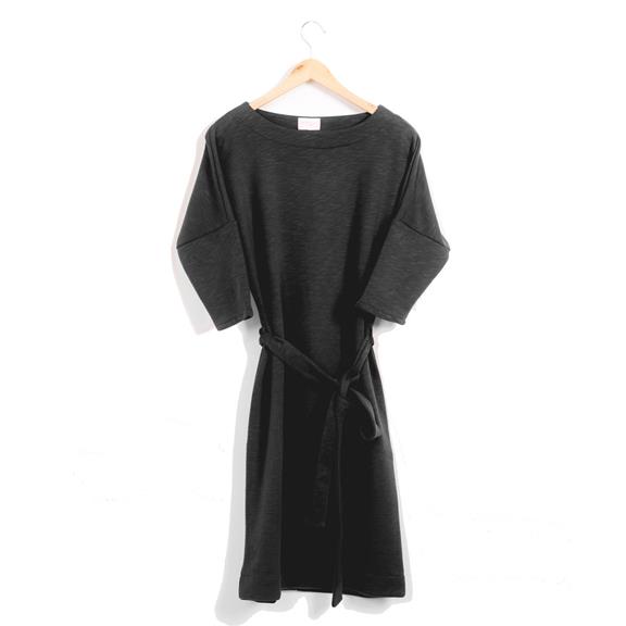 Dress - Recycled Sweat Fabric - Grey Melange 2