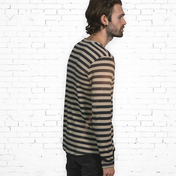 Longsleeve T-Shirt - Beige Stripes 2