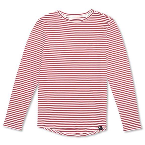 Langarm-T-Shirt - Rote Streifen 5
