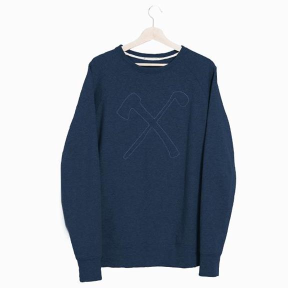Sweatshirt Club&Axe - Blau 1
