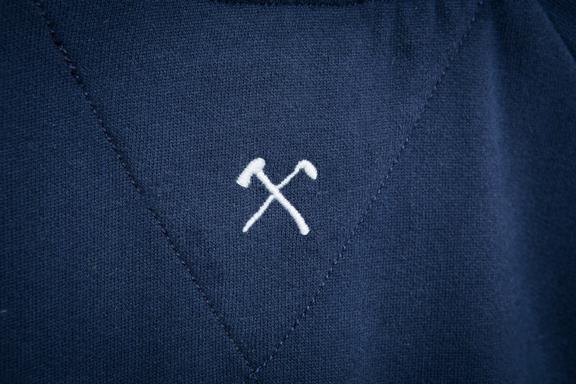 Sweatshirt Club&Axe - Blau 3