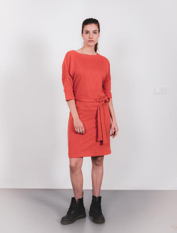 Kleid Recycelt Orange 3