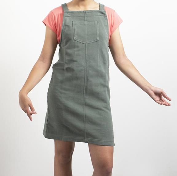 Dungaree - Recycled Sweat Fabric - Armyº 4