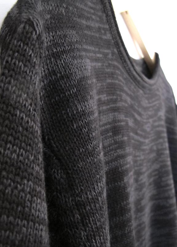 Knit Sweater - Black Melange 4