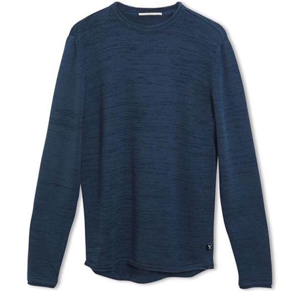 Knit Sweater - Navy Blue 1