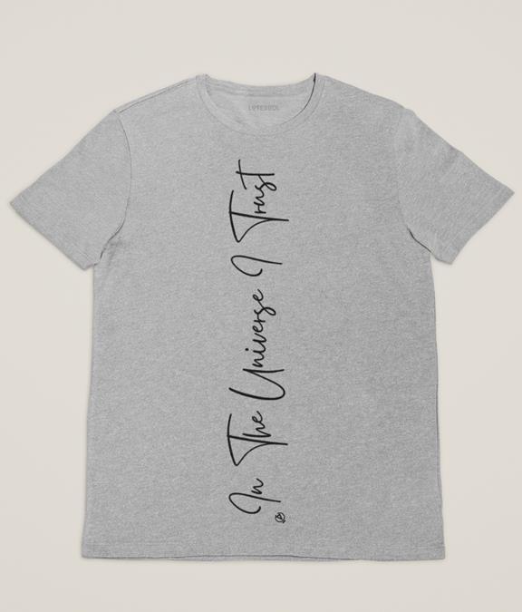 T-Shirt In The Universe I Trust Heather Grey 2