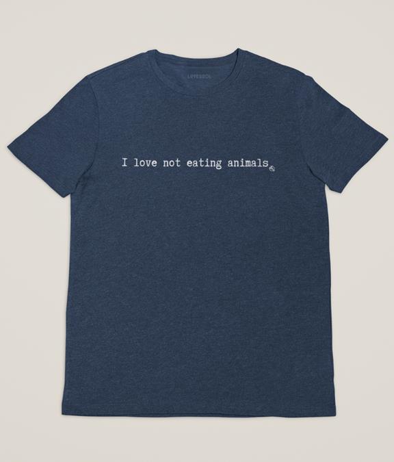 T-Shirt I Love Not Eating Animals White 7