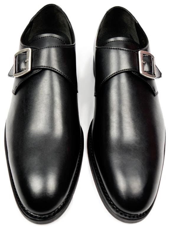 Goodyear Welt Monk Shoes Black 1