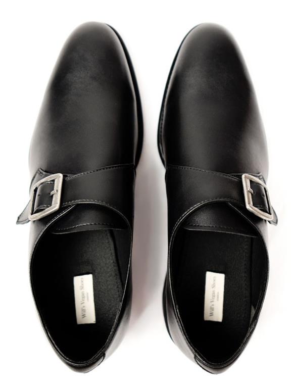 Goodyear Welt Monk Shoes Black 4