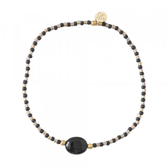 Winter Black Onyx Gold Bracelet  1