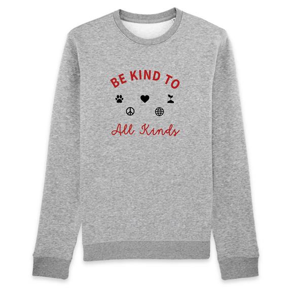 Sweatshirt Be Kind Grey 1