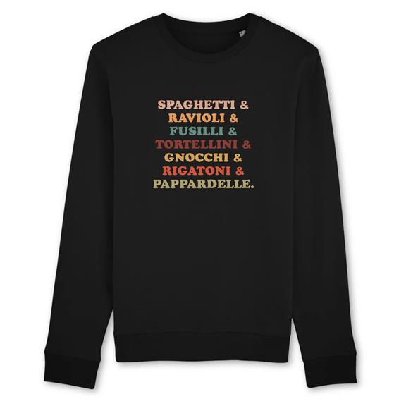 Sweatshirt Pasta Life Black 2