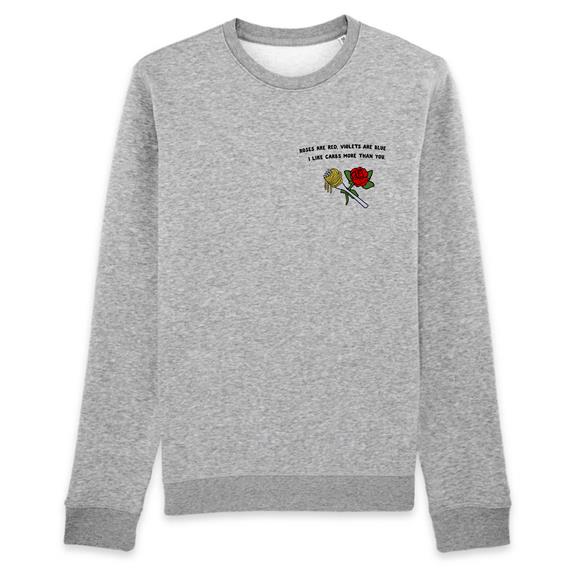 Sweatshirt Roses Grey 1