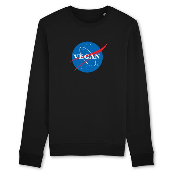 Sweatshirt Vegan Nasa Black 1