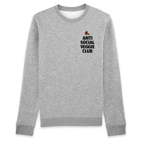 Sweatshirt Anti Social Veggie Club Grey 1
