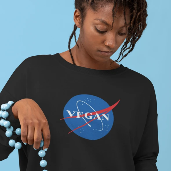 Sweatshirt Vegan Nasa White 3