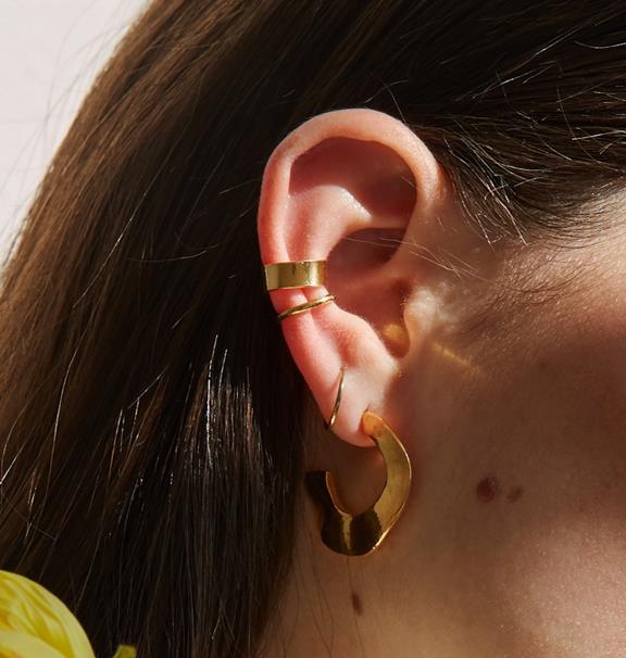 Thick Ear Cuff Gold Plated 2