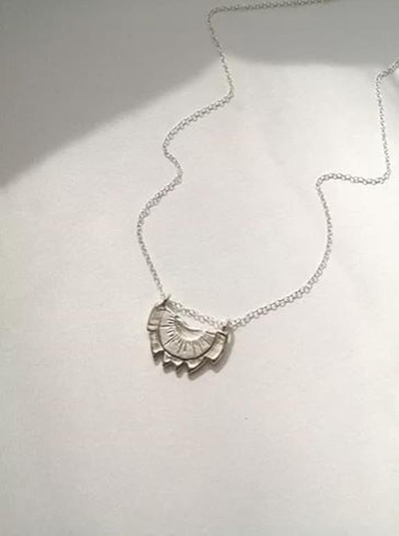 Necklace Lotus Recycled Silver 3