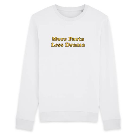 Sweatshirt Less Drama White 1