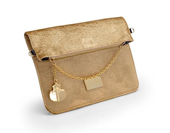 Clutch Padova Velvet - Gold from Shop Like You Give a Damn