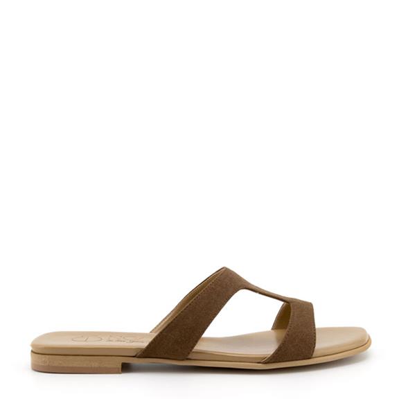 Open Sandal Letizia Suede - Brown from Shop Like You Give a Damn