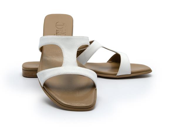 Open Sandal Letizia Suede - White 3