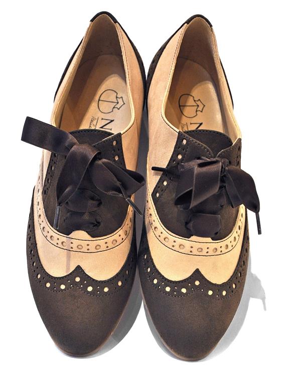 Mademoiselle Brogue Shoes Beige 4