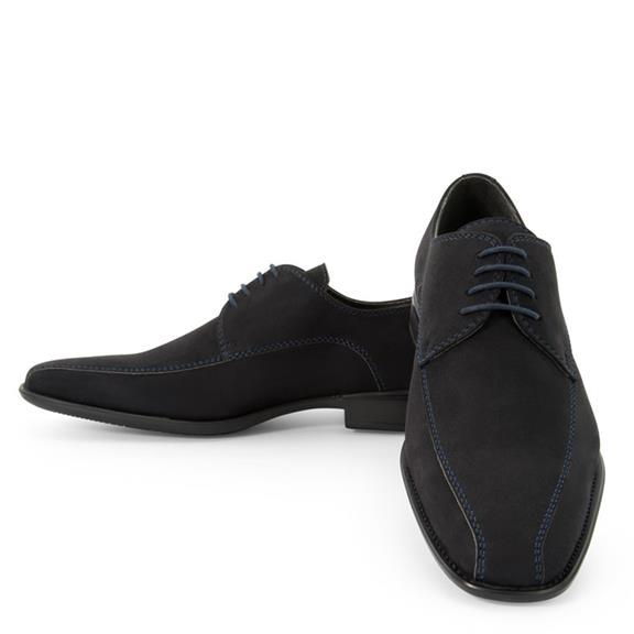 Lace Up Enrico Suede - Blue from Shop Like You Give a Damn
