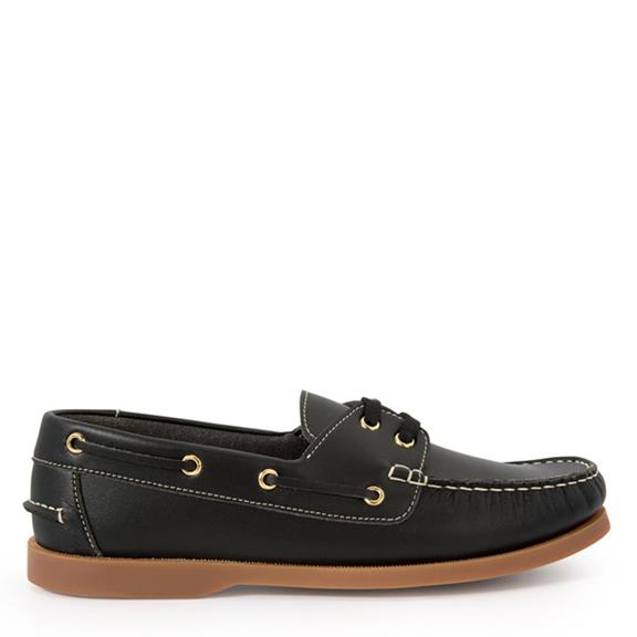 Sailing Shoes for Her & Him Alex Nappa - Black from Shop Like You Give a Damn