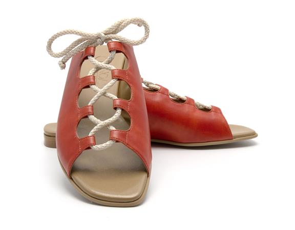 Sandal Virginia Nappa - Red Orange from Shop Like You Give a Damn