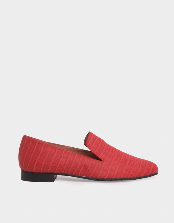 Loafers Crocodile Red 1