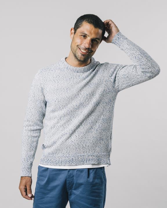 Sweater Mouline Blue White 1