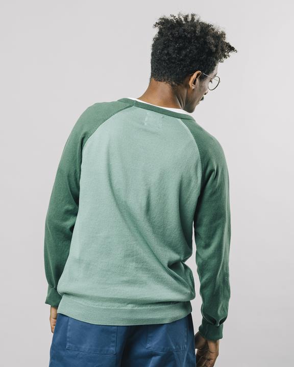Sweater Color Block Jade 4