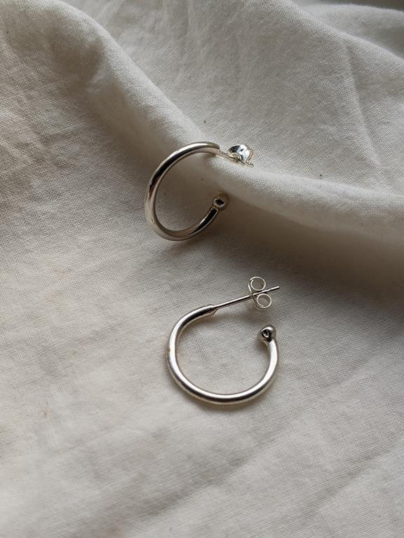 Earrings Small Hoops Silver 1