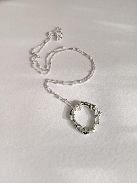 Necklace Circle Silver 2