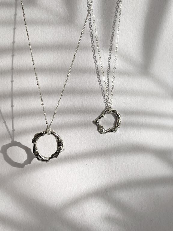 Halskette Kreis Silber 4