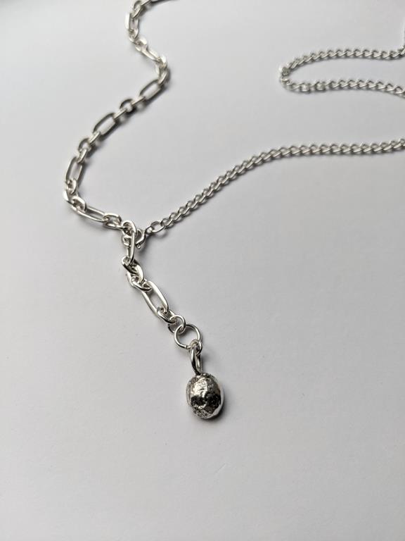 Necklace Figaro Large Silver 2