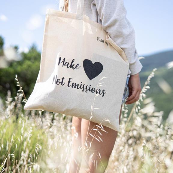 Tote Bag make Love, Not Emissions - Off White 2