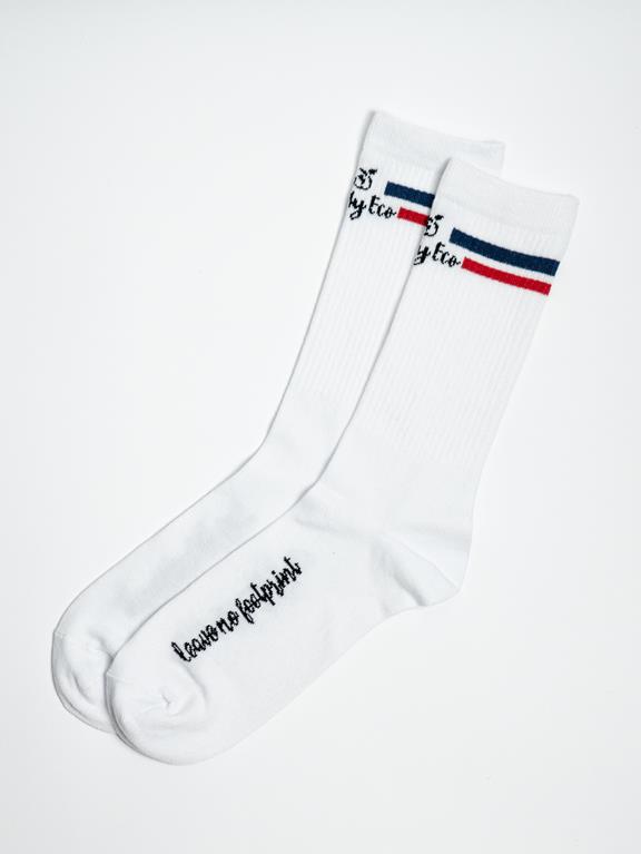 2-Pack Sock White & Grey 2