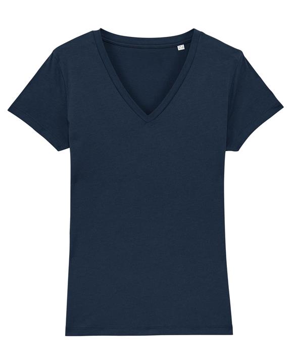T-Shirt V-Hals Donkerblauw 4