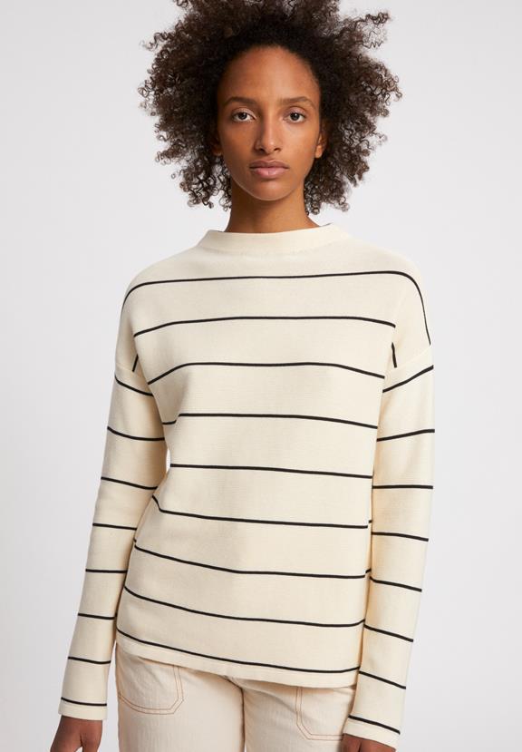 Sweater Medinaa Stripes Oatmilk 3