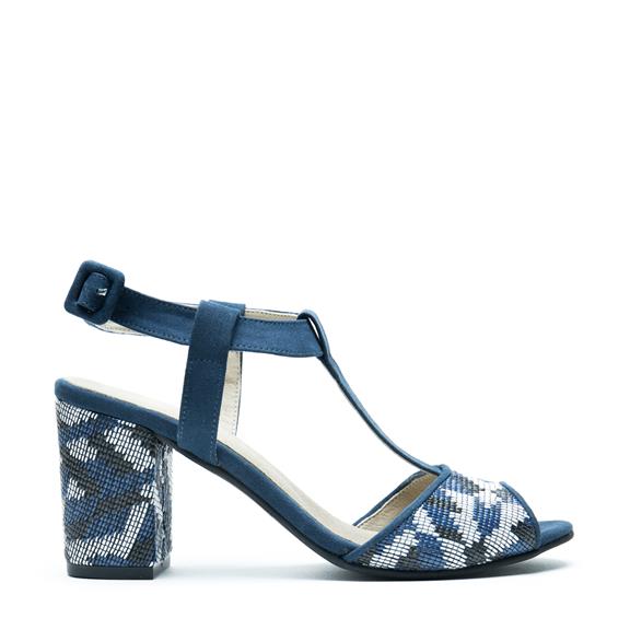 Kamila Heeled Sandals Blue 1
