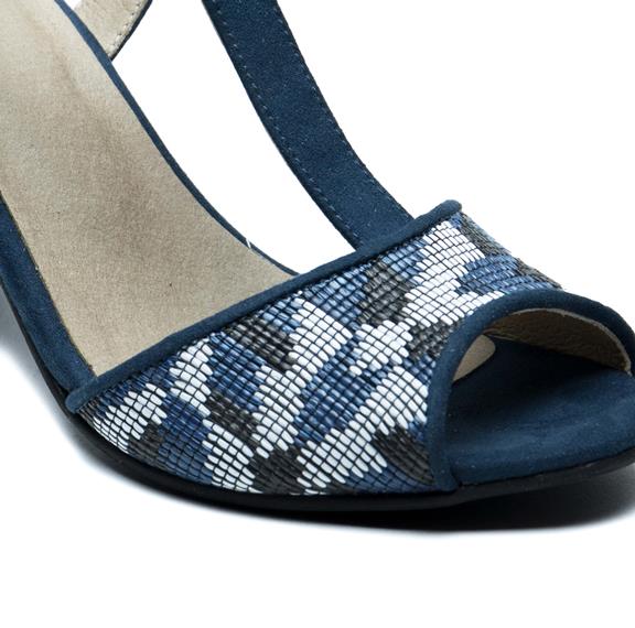 Kamila Heeled Sandals Blue 4