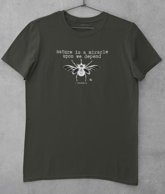 T-Shirt Nature Is A Miracle Kaki 2