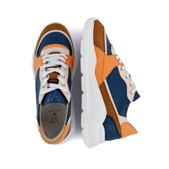Sneaker Goodall Blauw, Oranje & Bruin 5