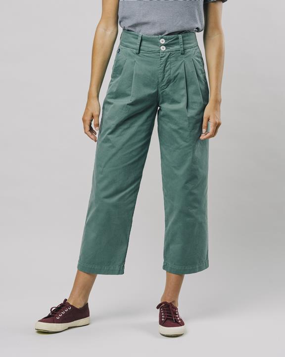 Pleated Pants Green 2