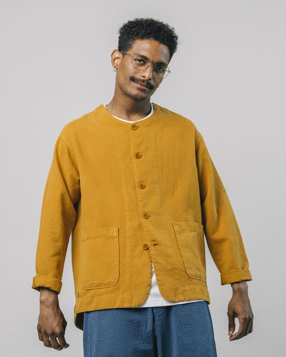 Shirt Shacket Mosterd Yellow 1
